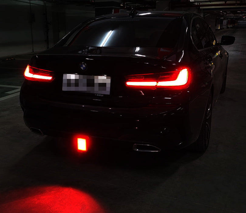 Led Rear Diffuser Lamp Universal Red Lens 15-LED Rear Bumper Diffuser Rear Fog Light Kit for ...