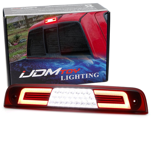 Dark Red Lens C-Ring Full LED High Mount 3rd Brake Lamp For 2019+ Gen5 RAM 1500
