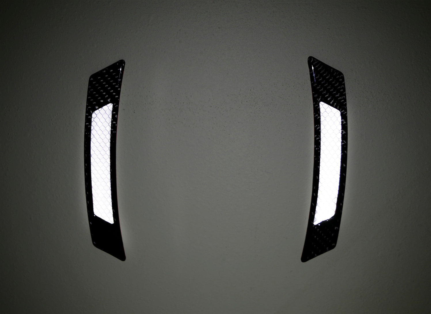 Universal White Reflective Side Marker Sticker w/Outer Black For Wheel ...