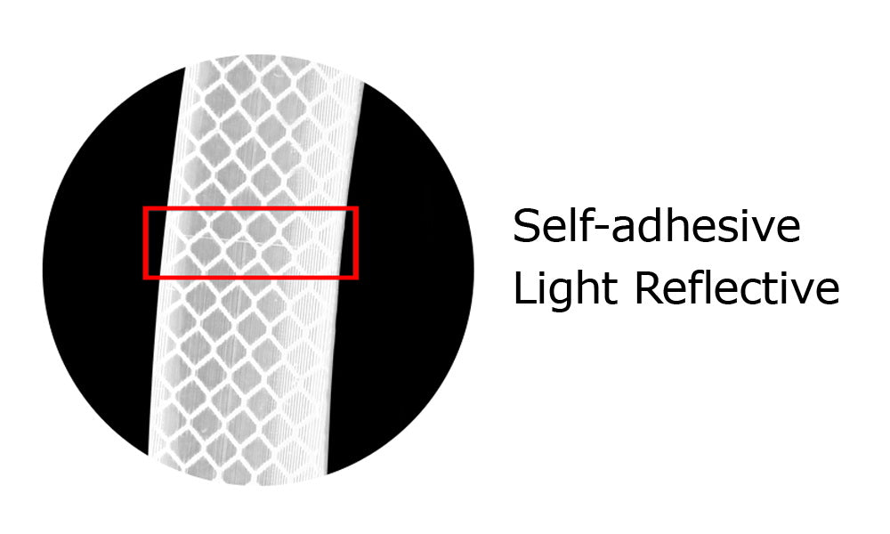 Universal White Reflective Side Marker Sticker w/Outer Black For Wheel ...
