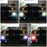 (2) 7-Color RGB P13W LED Bulbs For Fog Light Driving Lamps w/ Wireless IR Remote