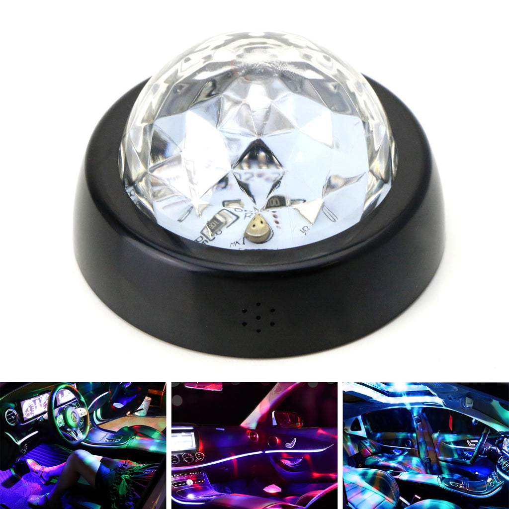 USB Rechargeable Sound Active Multi-Color RGB LED Interior DJ Disco Light  Ball — iJDMTOY.com