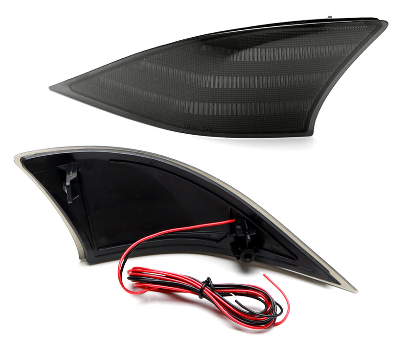 Lexus IS Smoked Bumper Lights Smoked LED Bumper Reflector Lights For Lexus IS250/IS350 2014 - Brake/Turn Signal Upgrade Is300 Taillights - Foto 11