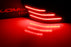 Smoked Lens Red LED Rear Bumper Reflector Lights For Lexus 14-20 IS250 IS350 ISF