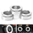 Silver AC Climate Control Switch Knob Ring Covers For Scion FR-S, Toyota 86, BRZ