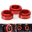 Red AC Climate Control Switch Knob Ring Covers For Scion FR-S, Toyota 86, BRZ