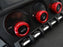 Red AC Climate Control Switch Knob Ring Covers For Scion FR-S, Toyota 86, BRZ