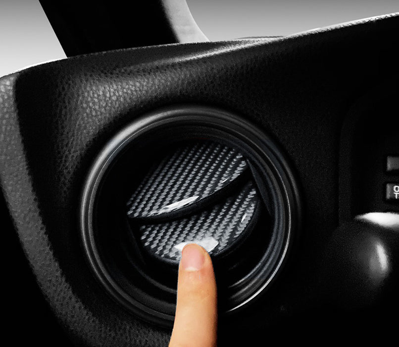 Black Carbon Fiber Overlay Decoration Trims For Subaru BRZ Scion FR-S Toyota 86