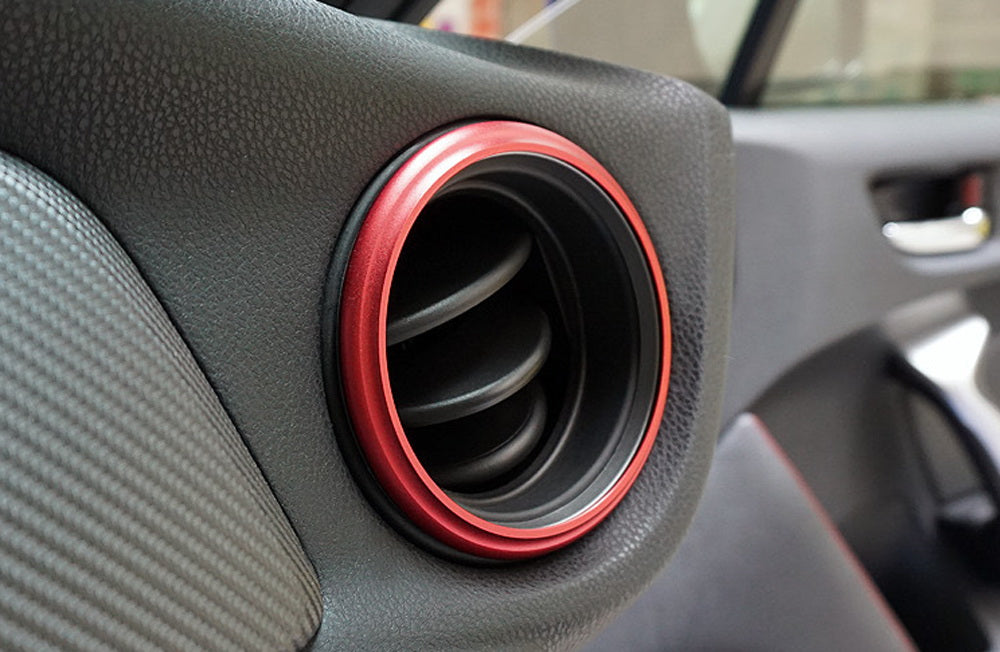 Red AC Vent/Opening Trim Decoration Cover Ring For Scion FR-S, Toyota 86, BRZ