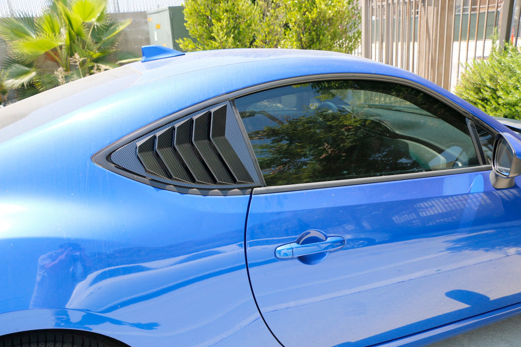 Carbon Fiber Rear Side Window Vent/Louvers For 2013-21 Scion FRS 86 Subaru BRZ
