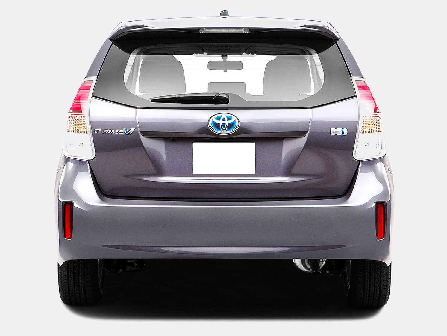 OE-Spec Red Rear Bumper Reflector Lens Assy For 12-17 Toyota Prius V ...