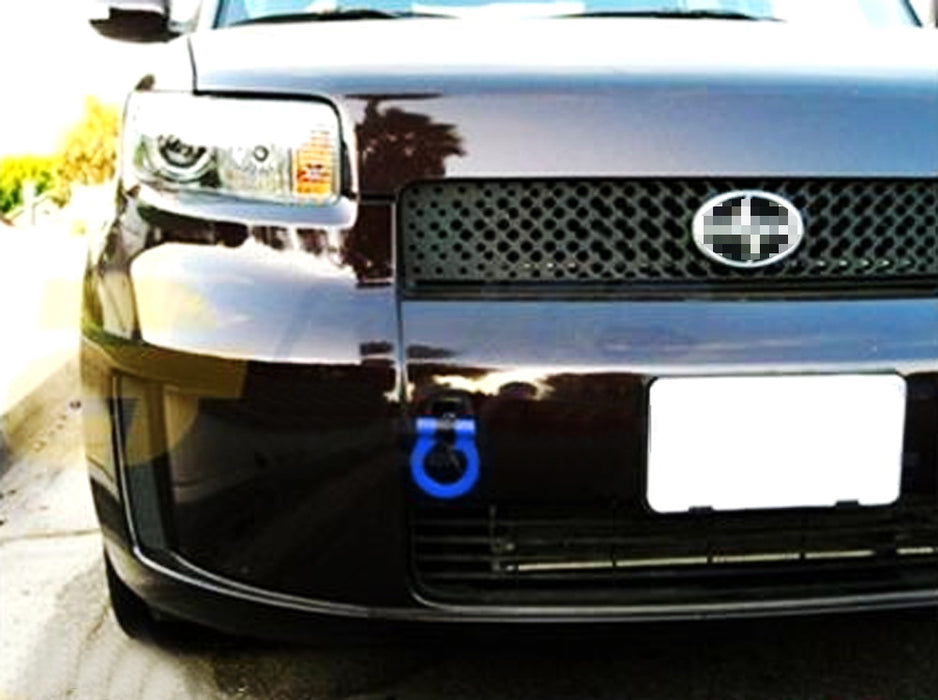 Sports Blue Track Racing Style Tow Hook Ring For Scion 2011-13 tC, 2004-15 xB/bB