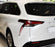 Dark Red Lens Rear Side Pillar LED Tail/Brake Light Trims For 21+ Toyota Sienna