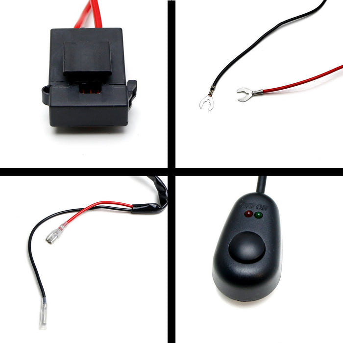 Long Simple Car Use Power-Up Wire Harness Kit With Inline On/Off Switch ...