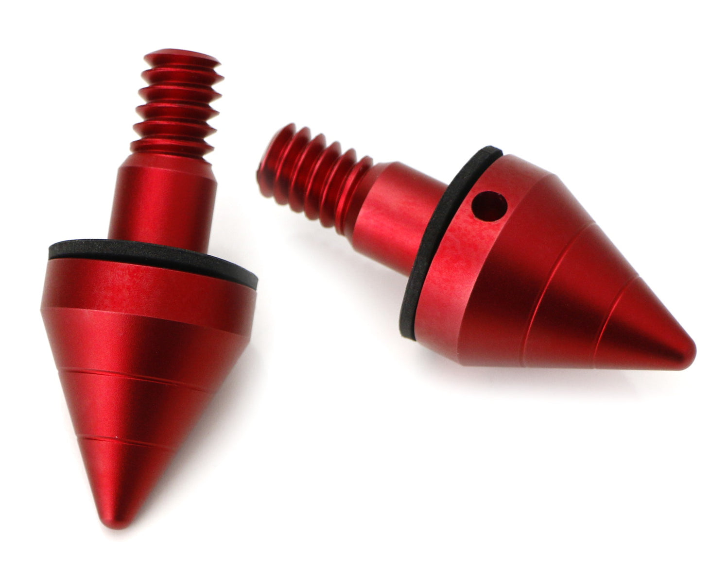 Red Matte Front or Rear Bumper Protector Spikes Guards Protectors For