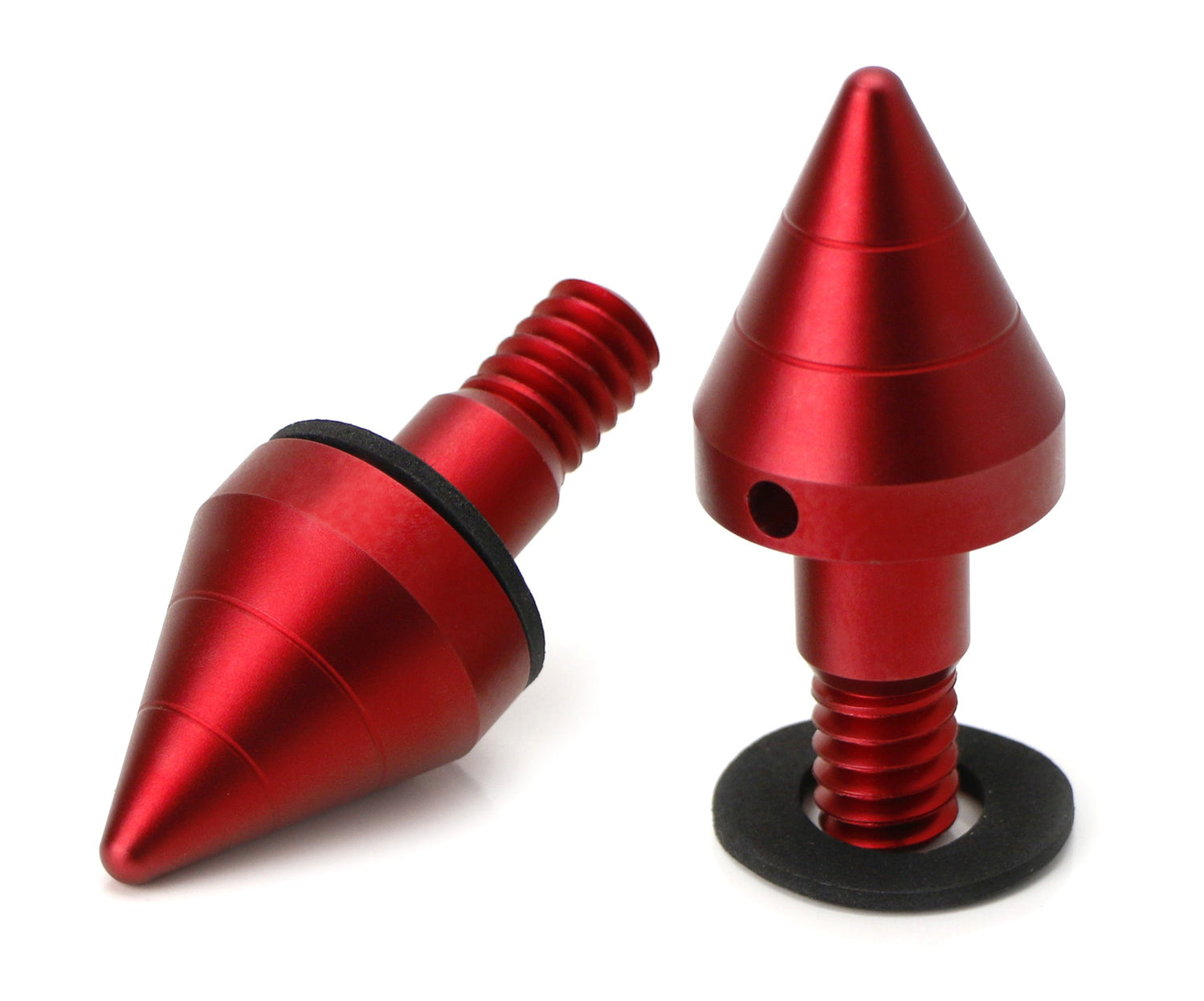 Red Matte Front or Rear Bumper Protector Spikes Guards Protectors For