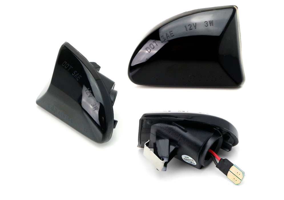 Smoke Lens Amber Full LED Side Marker Light Light Kit For 07-15 Smart Car Fortwo