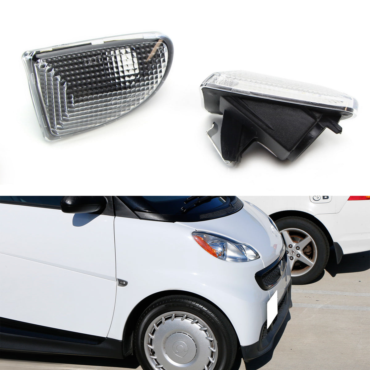 FRONT CORNER PARK SIGNAL SIDE MARKER LIGHT LENS SET FOR 2006