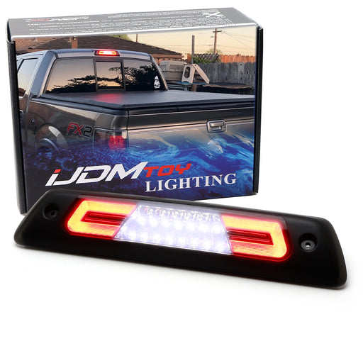 Smoked Double C-Ring Full LED High Mount Third Brake Lamp For Ford 2009-14 F150