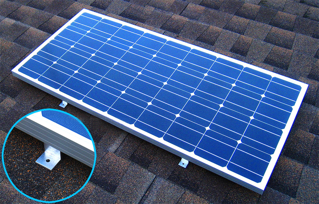 40pc Solar Panel Aluminum Z-Shape Brackets For RV Boat Household Flat Roof Mount