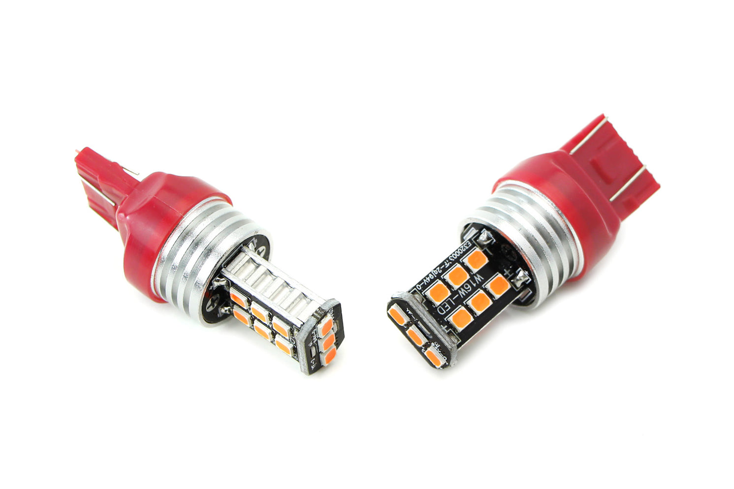OCT01 7443 7444 T20 Strobe Flashing Red LED Bulbs – For Brake/Tail Lights (2 Pack) - View #3