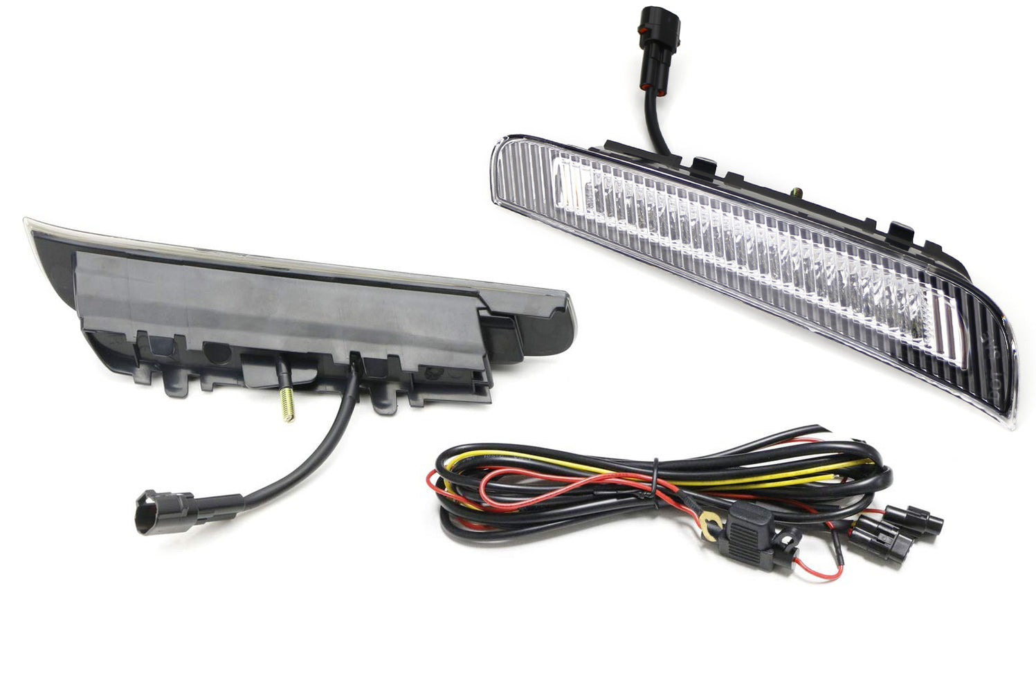 JDM Style Clear Lens White LED Daytime Running Lights For 2017-21 LCI ...