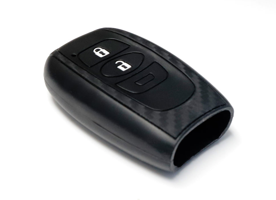"Carbon Fiber" Soft Silicone Key Fob For Subaru BRZ Legacy Outback XV Crosstrek