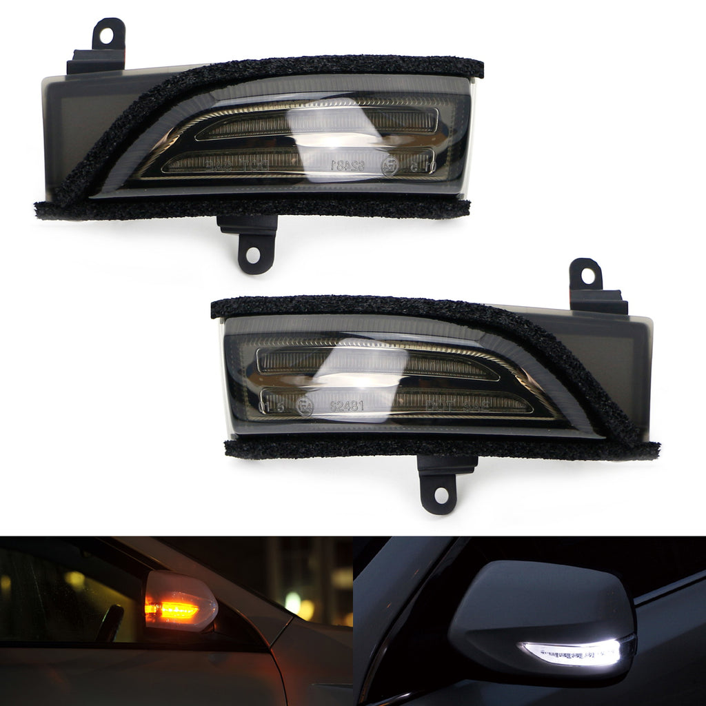 Smoked Lens Switchback Sequential Flash LED Side Mirror Turn