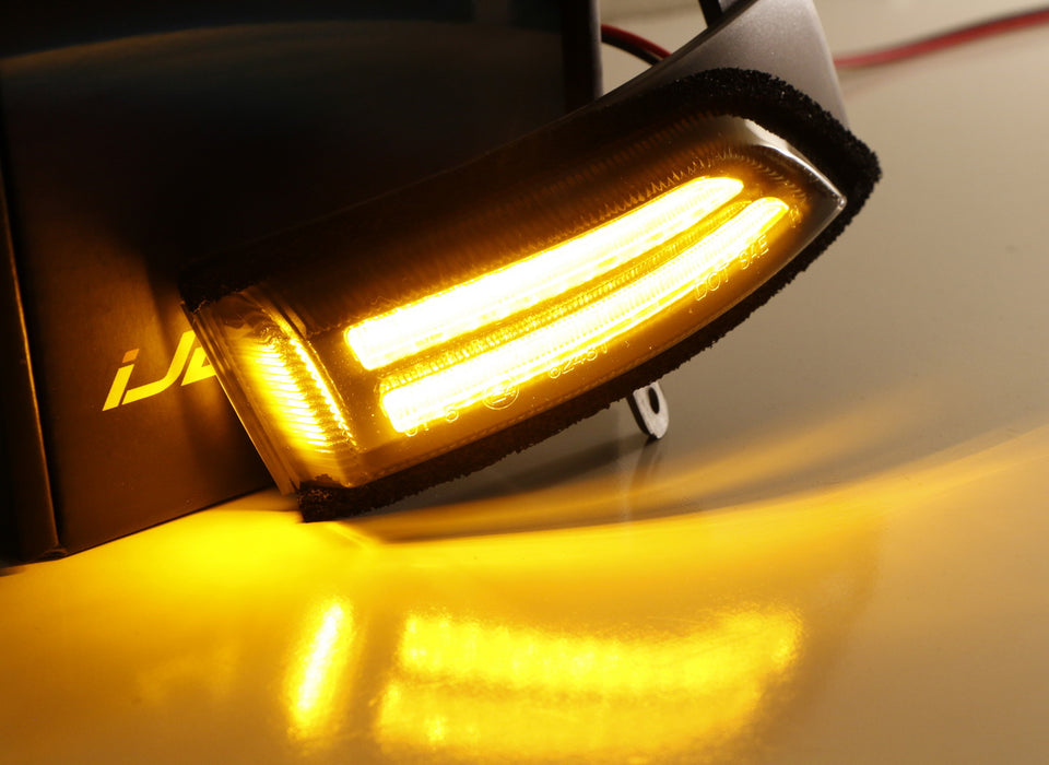 Clear Lens Switchback Sequential Flash LED Side Mirror Turn Signal For ...