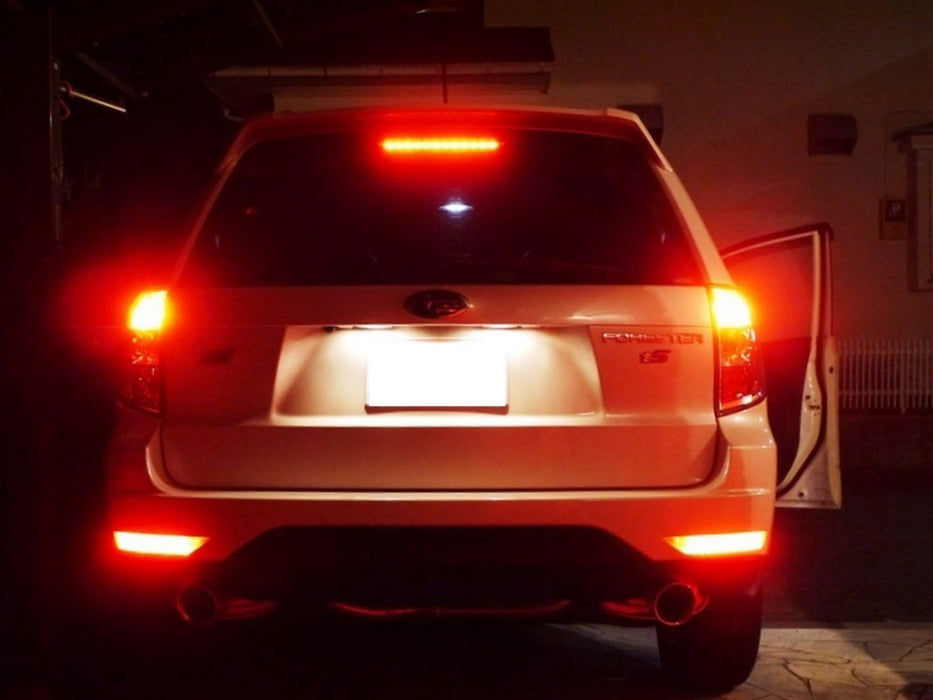 Red Lens 72-SMD LED Bumper Reflector Marker Lights For 2009-2018 Subaru Forester