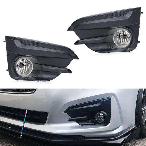Clear Lens OE-Spec H11 Halogen Bulb Fog Lights For 2017-19 Subaru Impreza Sedan