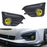 Yellow Lens OE-Spec H11 Halogen Bulb Fog Lights For 2017-19 Subaru Impreza Sedan