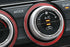 Red Aluminum AC Climate Control Outer Ring Covers For Subaru Impreza WRX/STi