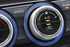 Blue Aluminum AC Climate Control Outer Ring Covers For Subaru Impreza WRX/STi