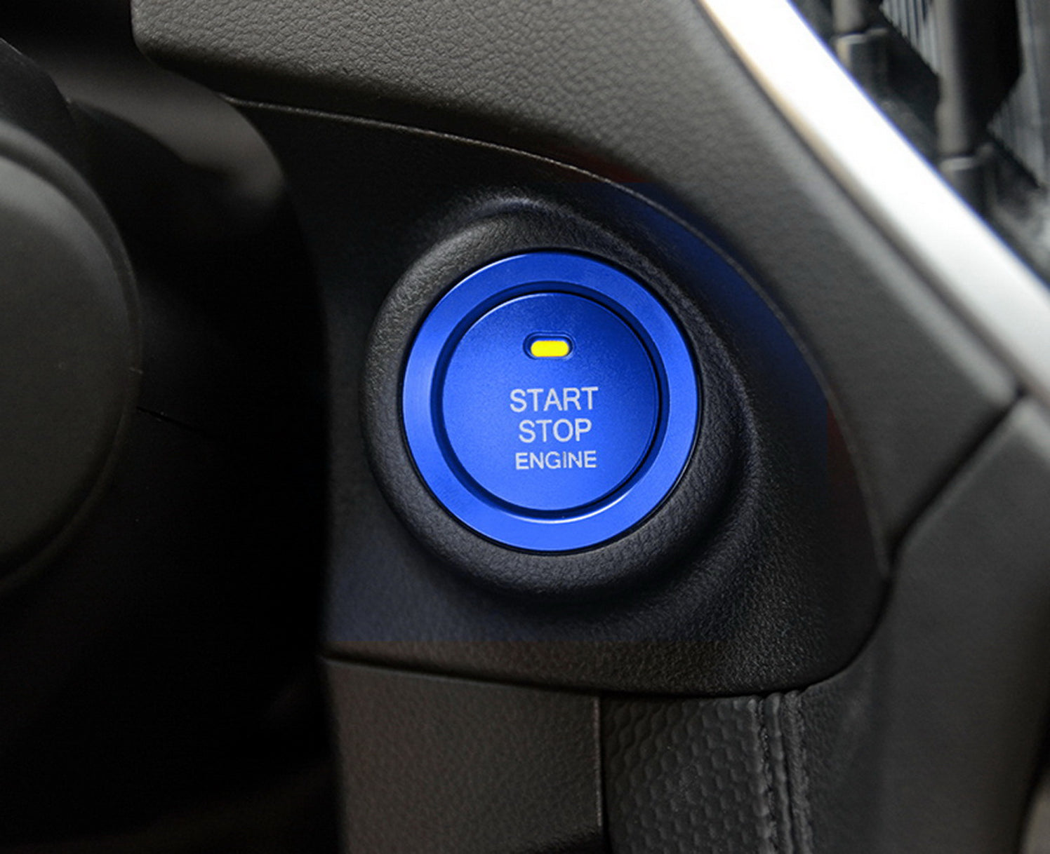 Blue Engine Push Start Button, Surrounding Ring For Subaru BRZ Crosstr ...