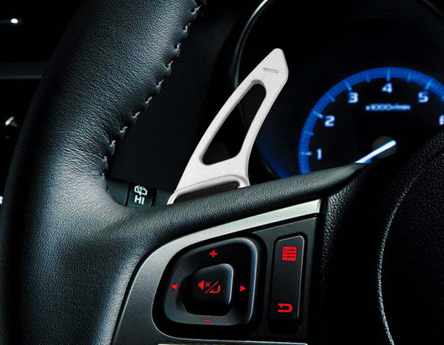 Aluminum Steering Wheel Paddle Shifter Extensions For Subaru BRZ Impreza WRX XV