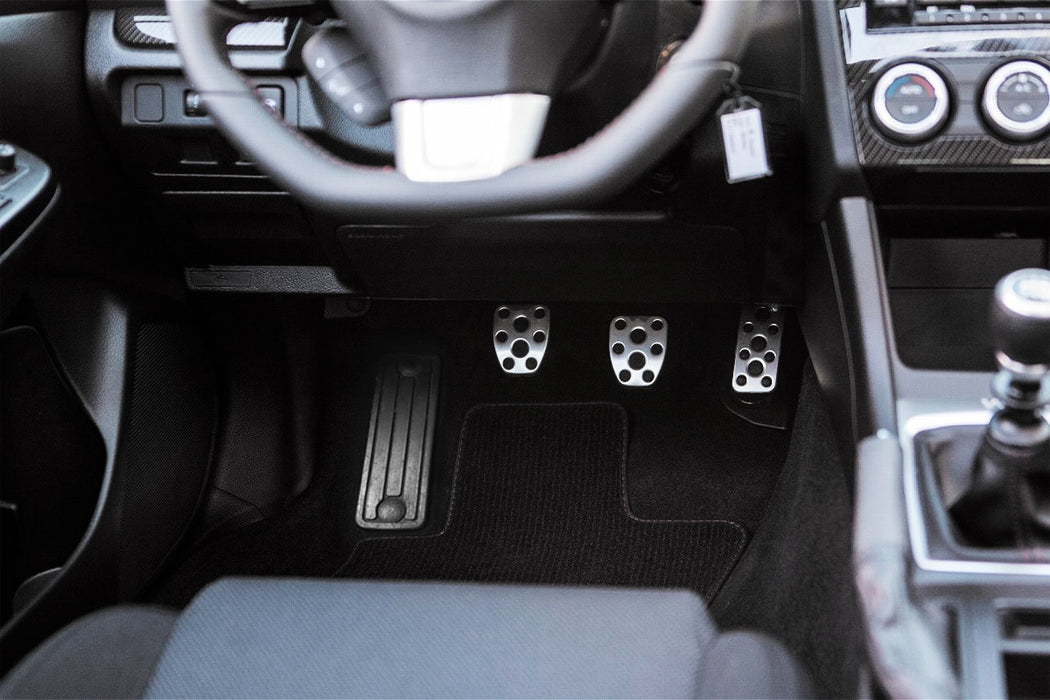 Track Design Silver Foot Pedal Covers For Subaru BRZ WRX STI Forester Impreza...
