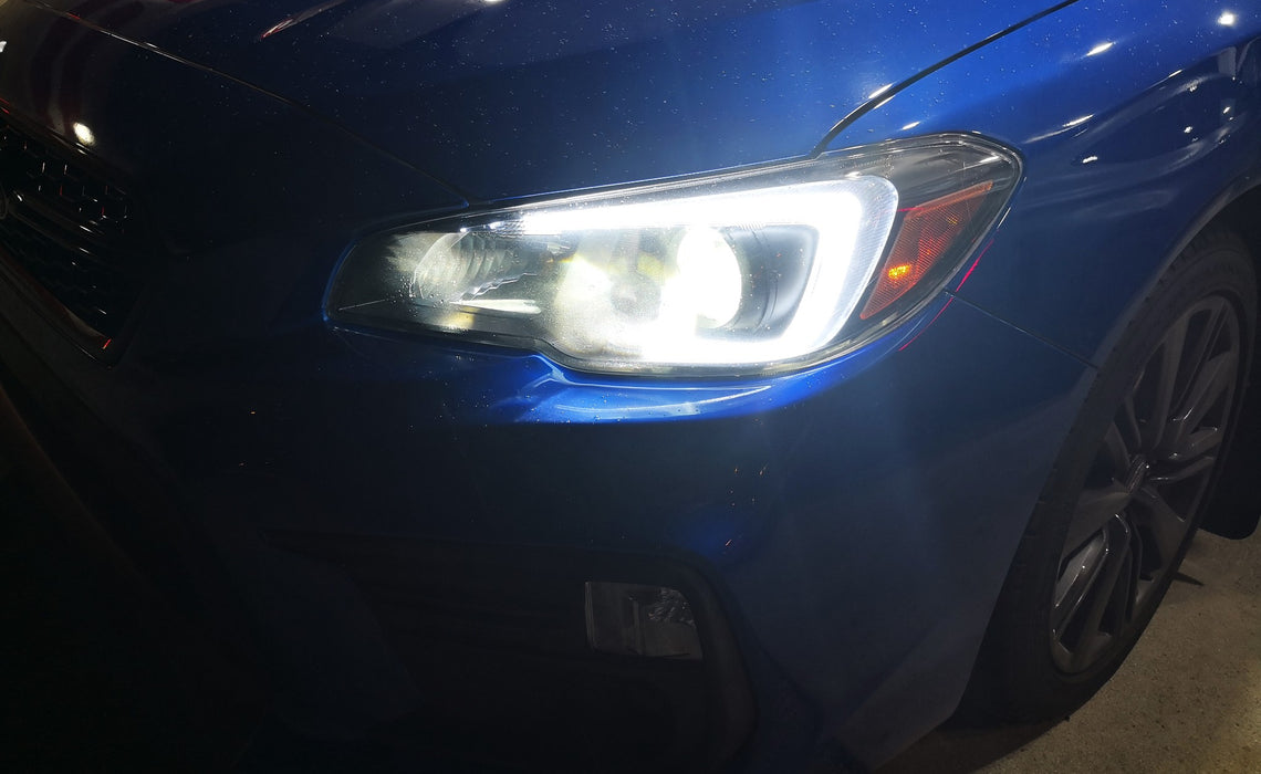 C-Ring Switchback LED Headlight Halo Rings For 2015-21 Subaru WRX STI Retrofit