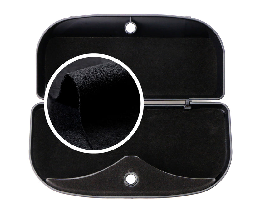 Black Universal Fit Car Sun Visor Snap-On Clip Mount Eye Glasses Case Holder Box
