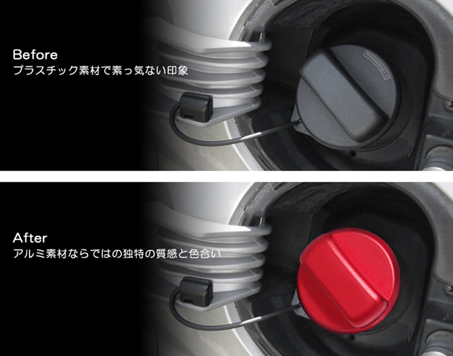 JDM Red Aluminum Gas Cap Decoration Cover Trim For Toyota MKV Supra GR A90/A91
