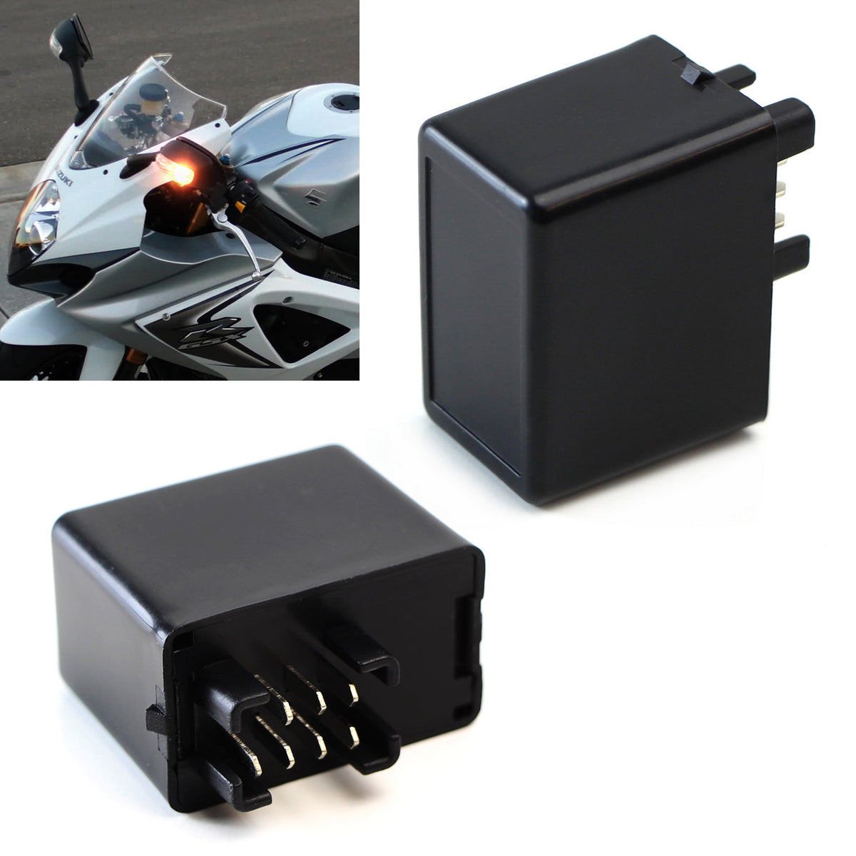 7-Pin FE249JR 38610-03F00 Electronic LED Flasher Relay Hyper Flash Fix ...