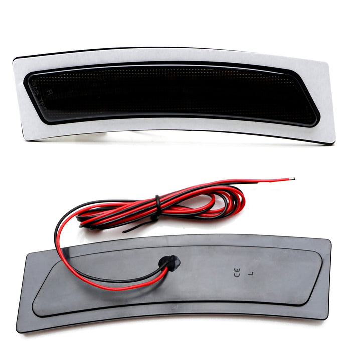 Smoke Lens White LED Bumper Reflex Replace Side Markers For BMW 16-19 3/4 Series