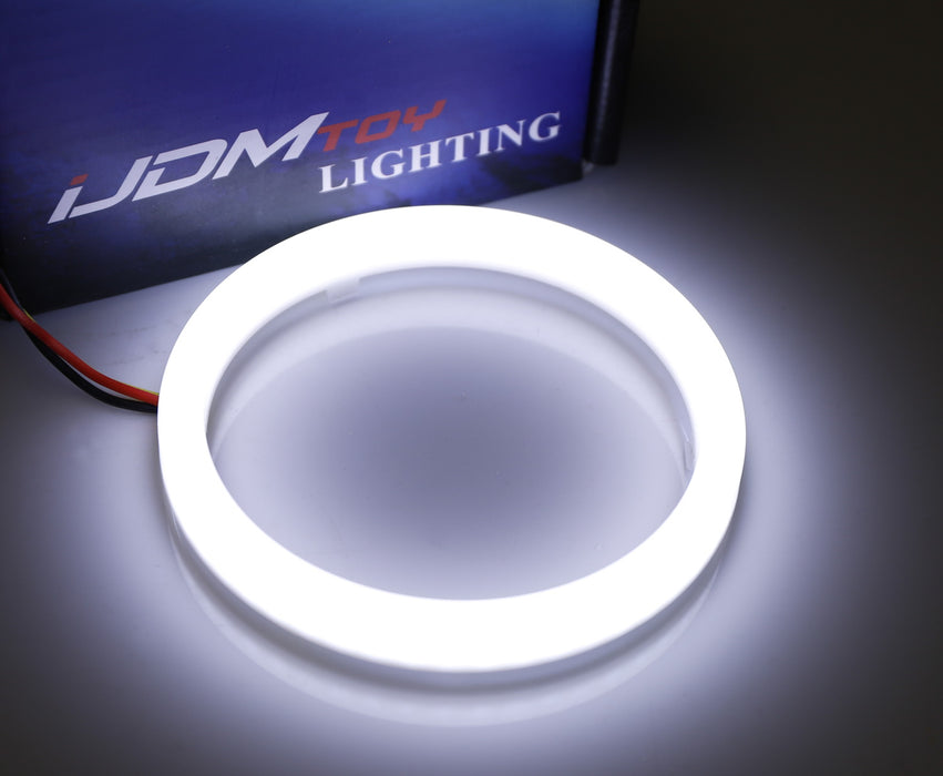 90mm White/Amber Switchback LED Halo Ring Kit For Headlight Fog Light Retrofit