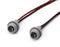 (2) 168 194 2825 W5W 920 921 T10 T15 Rubber Base Socket w/Pigtail Wiring Harness