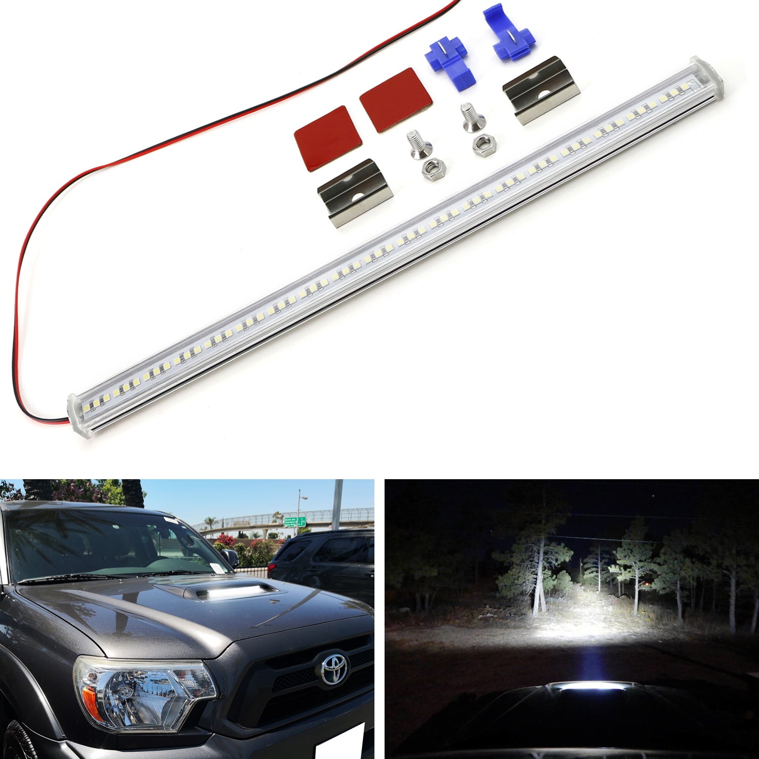 Toyota 4Runner 57LED Rigid Slim Fit Hood Scoop Mount Lightbar