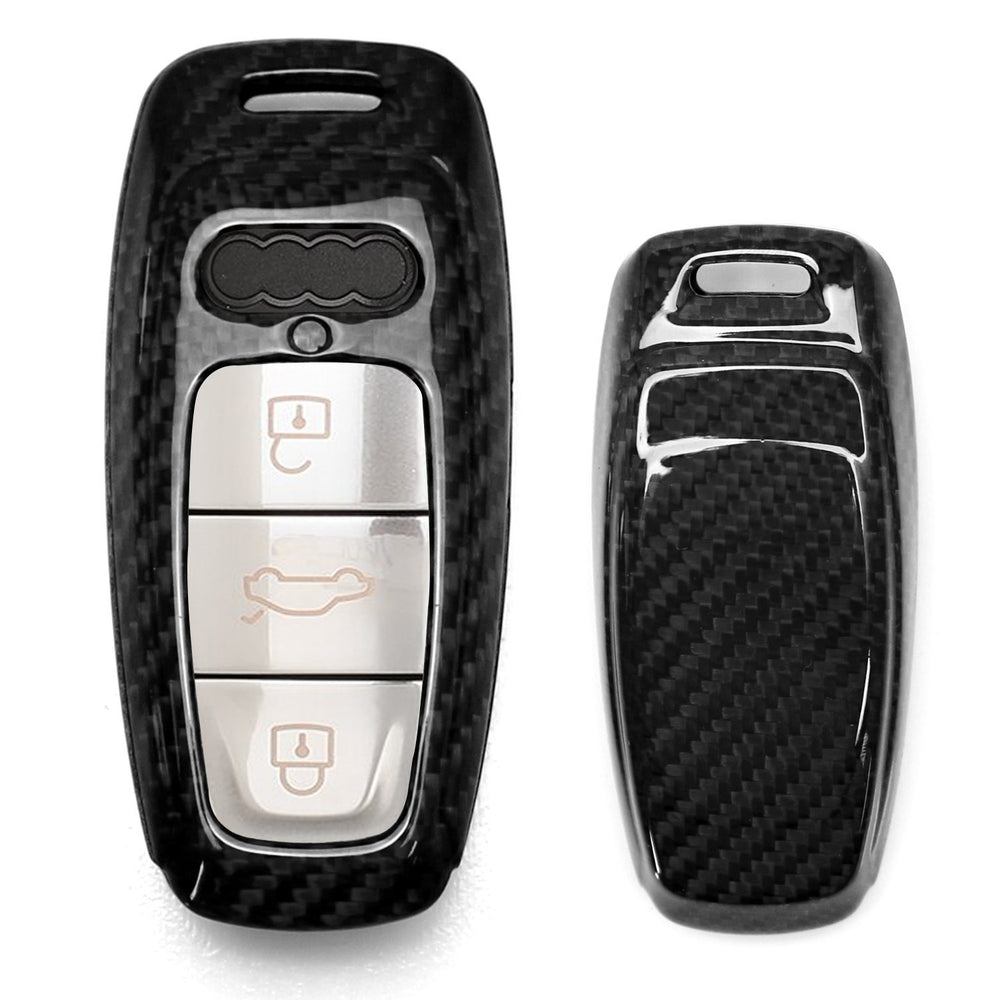 Carbon Fiber Smart Key Fob Shell For Audi 19-up A6 A7 E-Tron — iJDMTOY.com