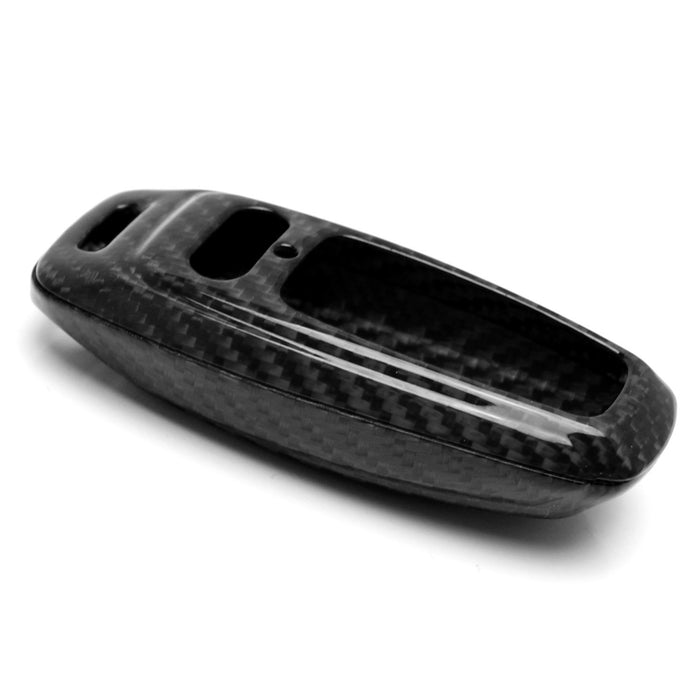 Real/Genuine Black Carbon Fiber Smart Key Fob Shell For Audi 19-up A6 A7 E-Tron