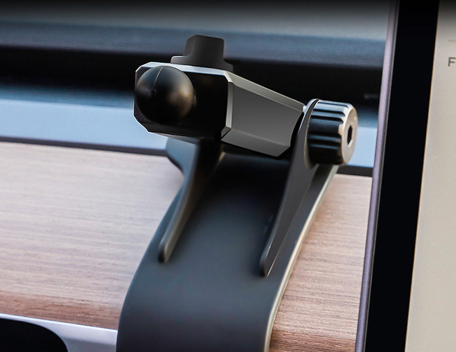 Smartphone Gravity Holder w/Exact Fit Clip-On Dash Mount For Tesla Model 3