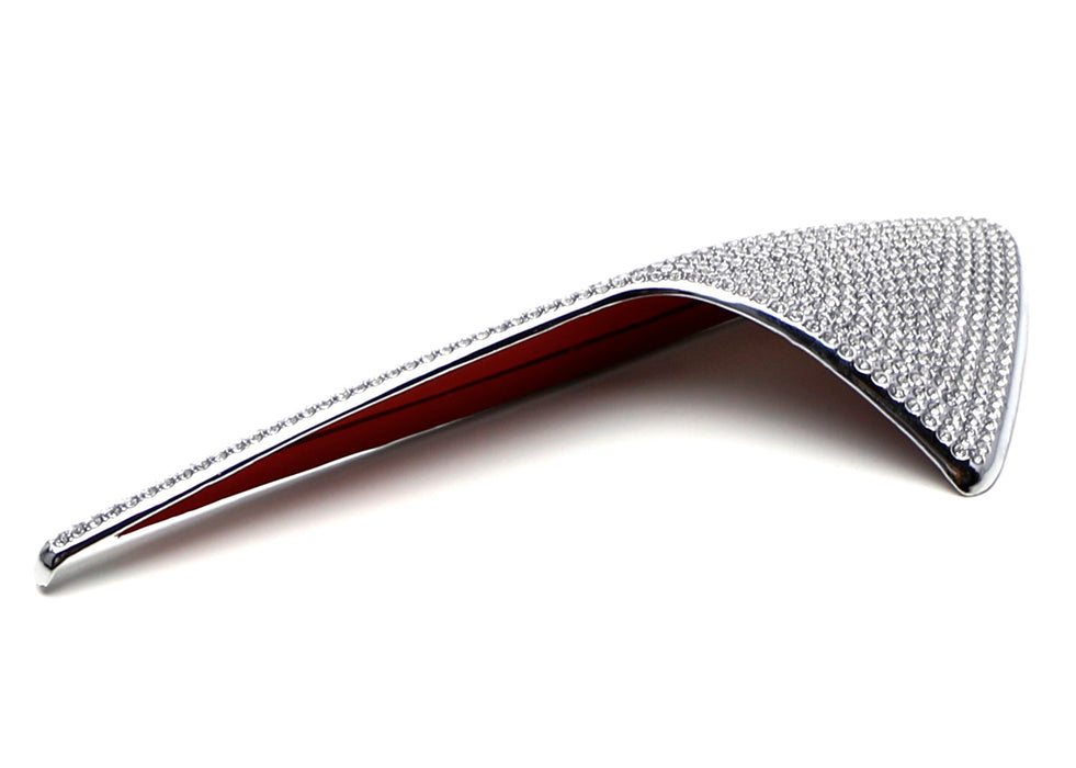 Crystal Bling Chrome Sidemarker Decoration Cover Trims For Tesla Model 3 S X