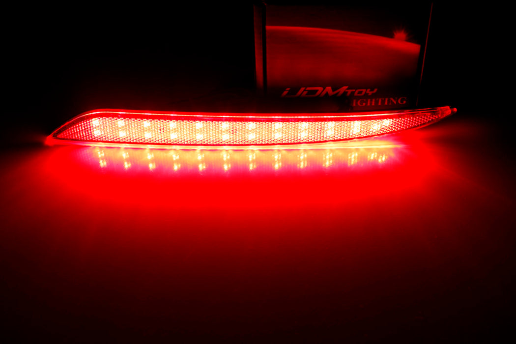 OE-Red Lens 24-LED Rear Bumper Reflector Light Kit For Tesla Model 3